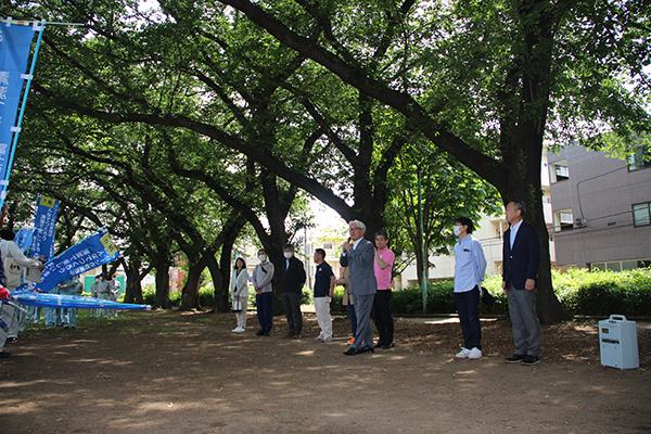 市長あいさつのようす