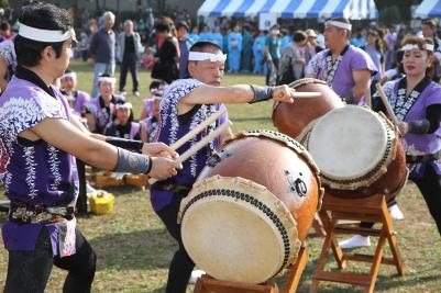 富士見ふるさと祭りの呼び太鼓